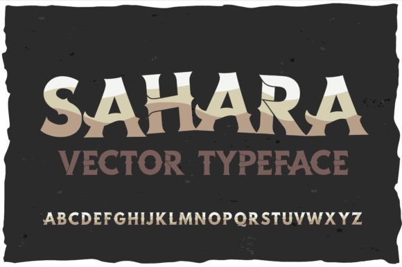 Vector Typeface Sahara