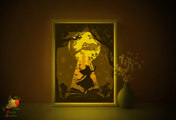 Alice in Wonderland Light Box Template