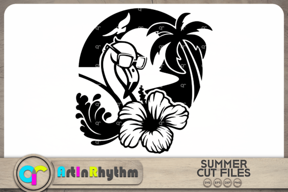 Summer Flamingo SVG / Beach SVG
