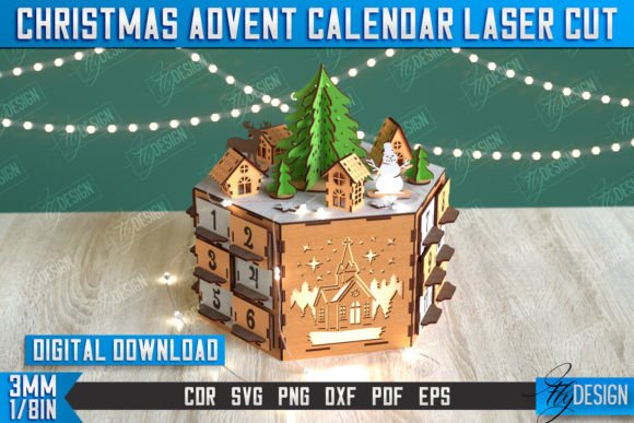 Christmas Advent Calendar |DIY| Holidays - Download Now