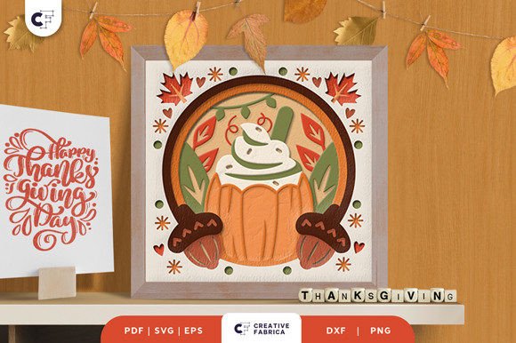 Pumpkin Spice 3d Light Box
