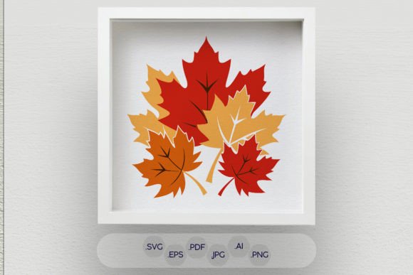 Autumn Leaves SVG Shadow Box