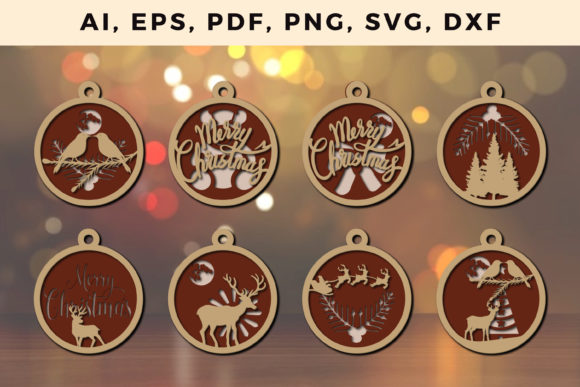 Multi Layer Christmas Design 3d SVG File
