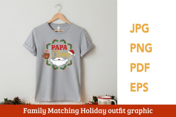 Papa Claus Christmas Festive Design